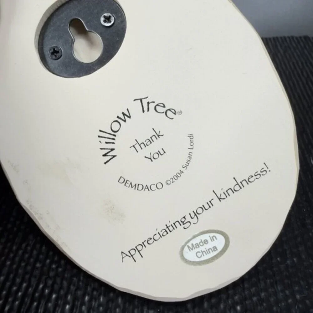 Willow Tree Thank You Demdaco Plaque Wall Hanging Appreciating your kindness VTG